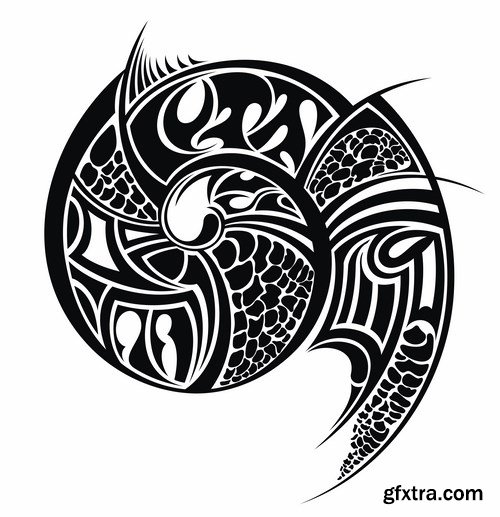 Tatoo elements,25 x EPS