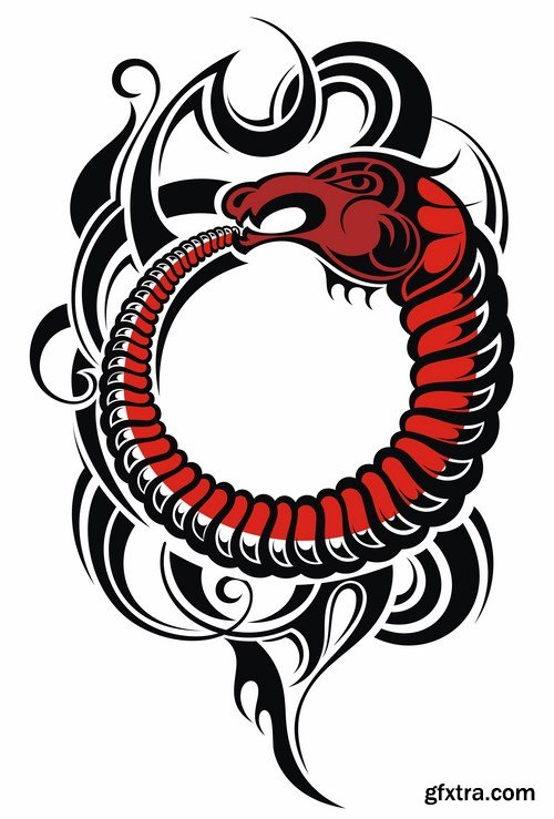 Tatoo elements,25 x EPS