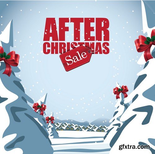 Stock Vectors - Christmas Sale, 25xEPS