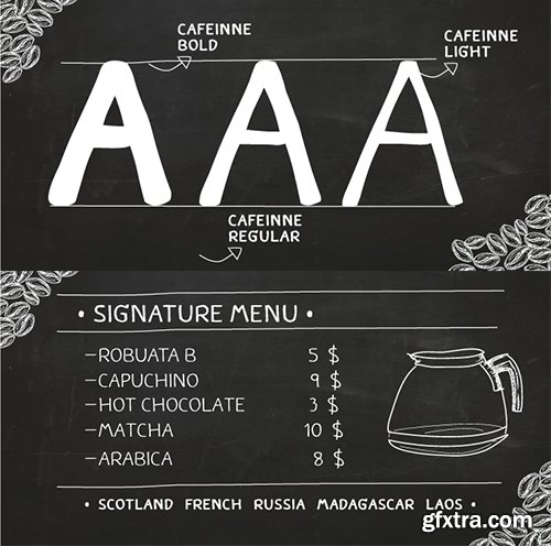 Caffeine Font Family - 3 Fonts $27