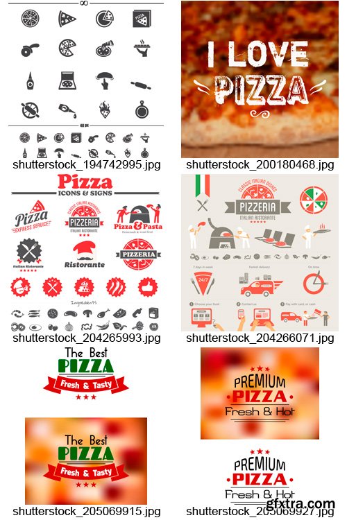 Amazing SS - Pizzeria Design Elements, 25xEPS