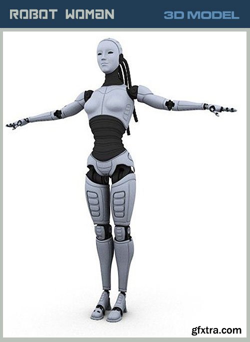 Robot Woman 3D Model MAX