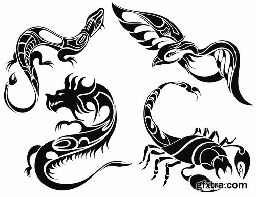 Tattoo elements 2,25 x EPS