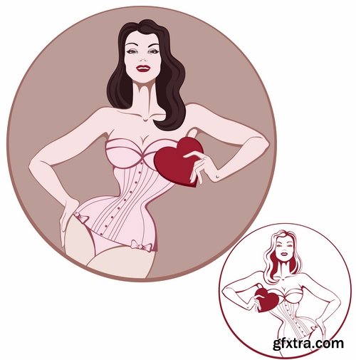 Very Sexy Women in Vector #4, 25xEPS