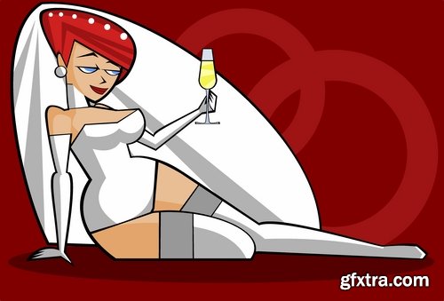 Very Sexy Women in Vector #4, 25xEPS