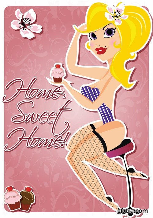 Very Sexy Women in Vector #4, 25xEPS