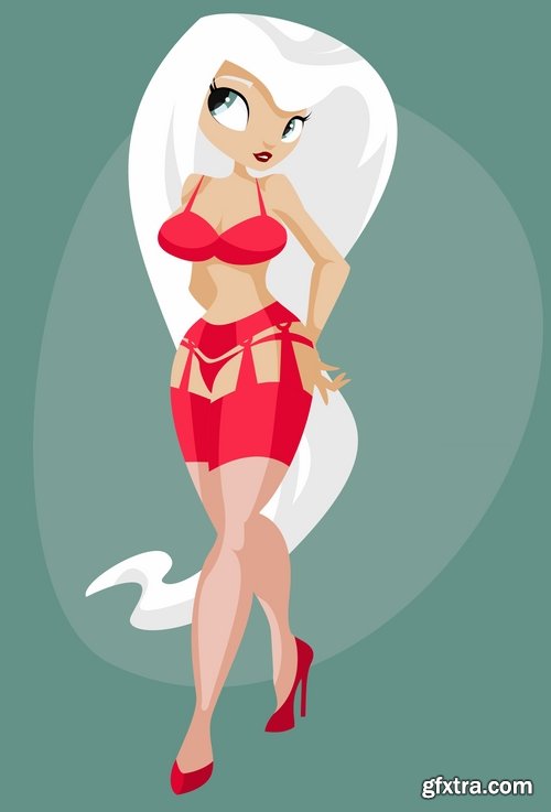 Very Sexy Women in Vector #4, 25xEPS