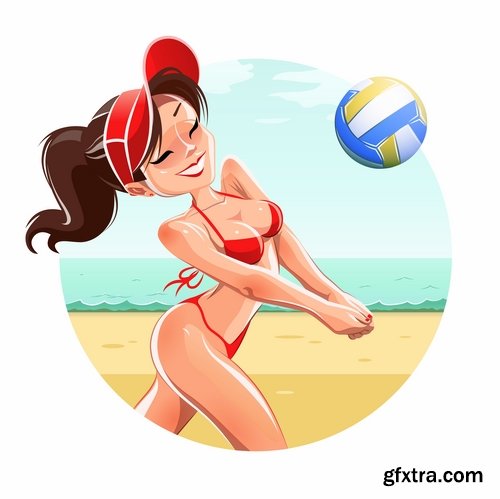 Very Sexy Women in Vector #4, 25xEPS