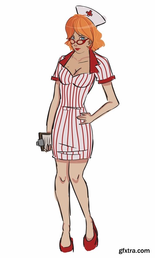 Very Sexy Women in Vector #4, 25xEPS