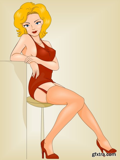 Very Sexy Women in Vector #4, 25xEPS