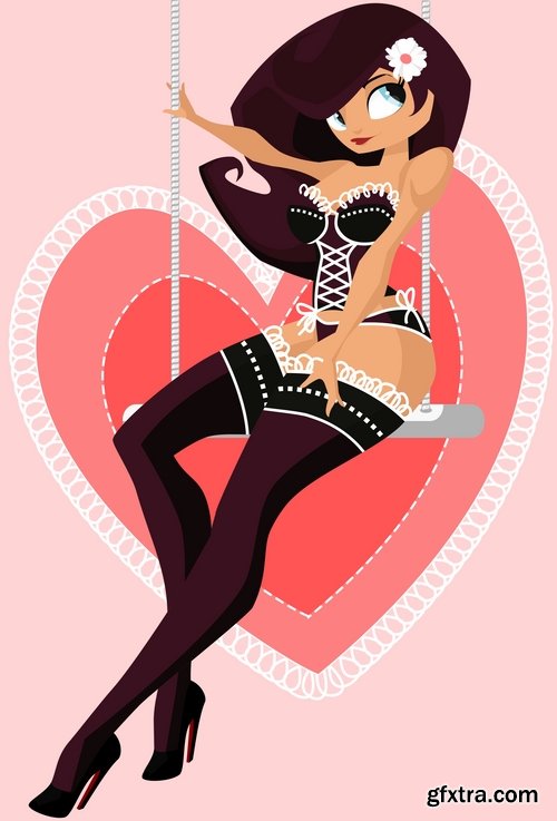 Very Sexy Women in Vector #4, 25xEPS