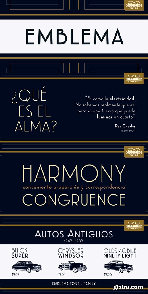 Emblema Font Family Bundle - 12 Fonts 360$ Emblema Font Family Bundle - 12 Fonts 360$