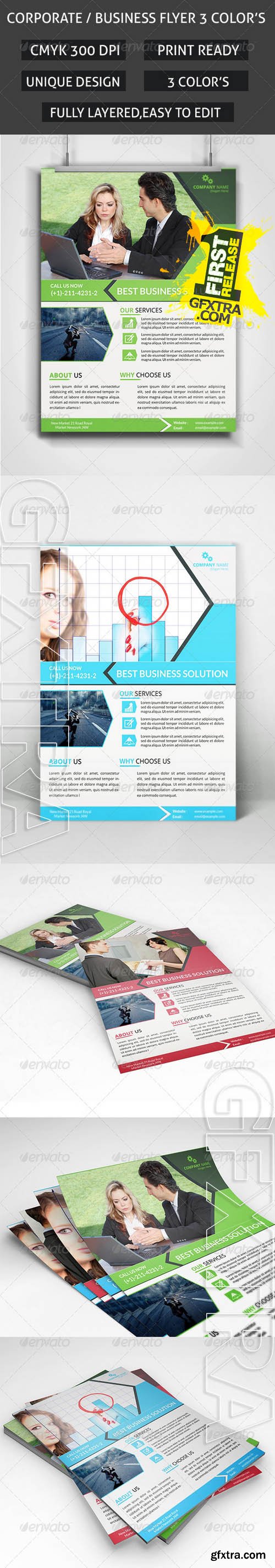 Business Flyer 3 Colors - GraphicRiver 8756576