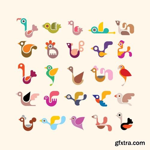 Special Bird Logos 25xEPS