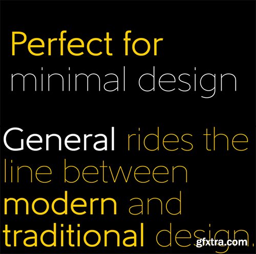 General Font Family - 5 Font $145 General Font Family - 5 Font $145