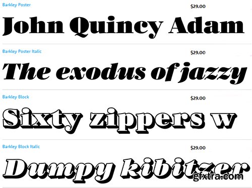 Barkley Font Family - 4 Fonts $116