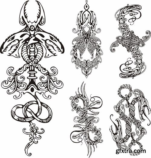 Tattoo elements 3,25 x EPS