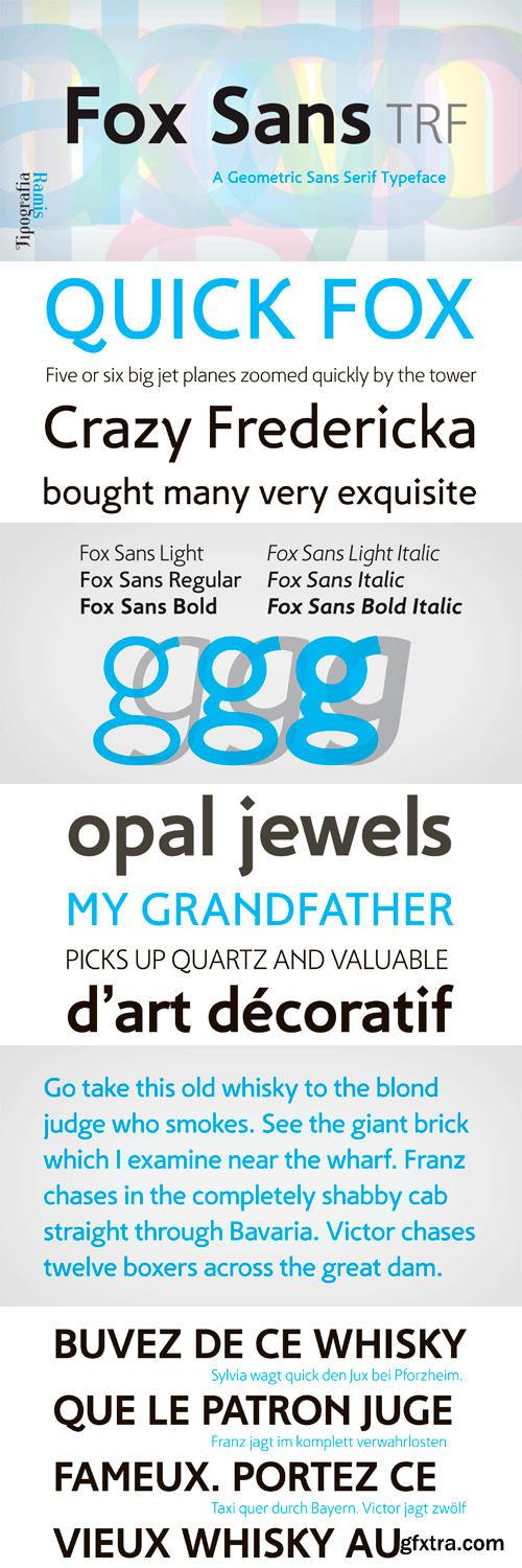 Fox Sans TRF Font Family - 6 Fonts for $140 Fox Sans TRF Font Family - 6 Fonts for $140
