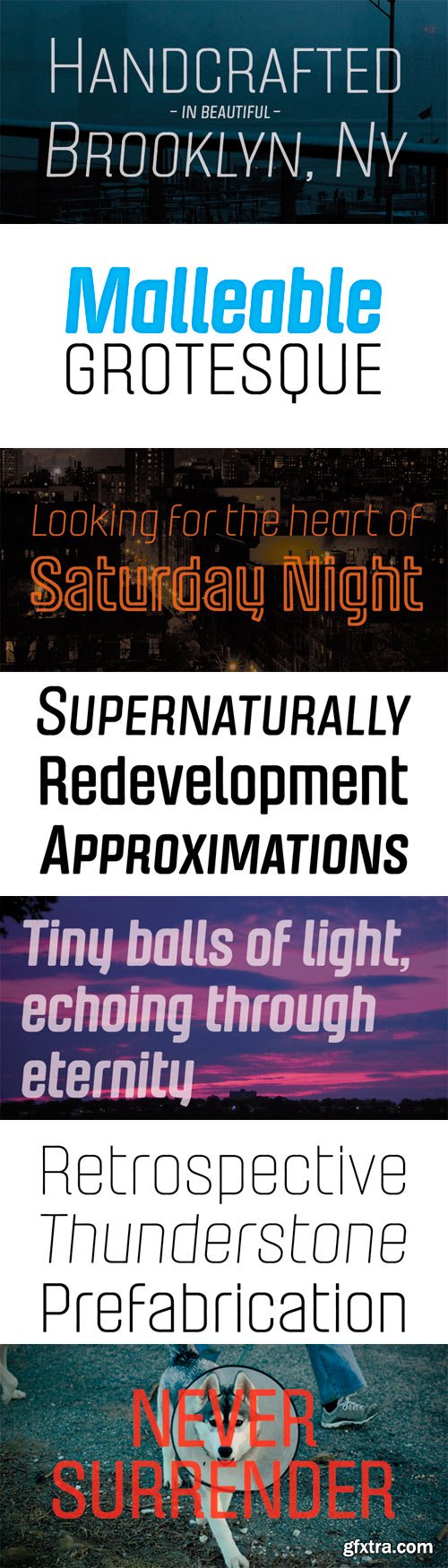 Malleable Grotesque Font Family - 15 Fonts for $240