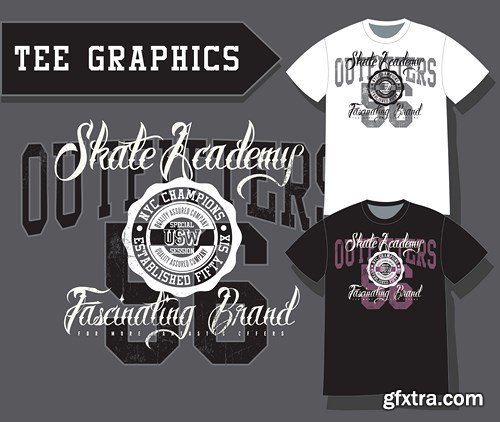 T-Shirts Design Collection, 25xEPS