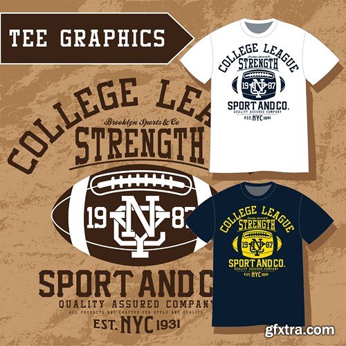 T-Shirts Design Collection, 25xEPS