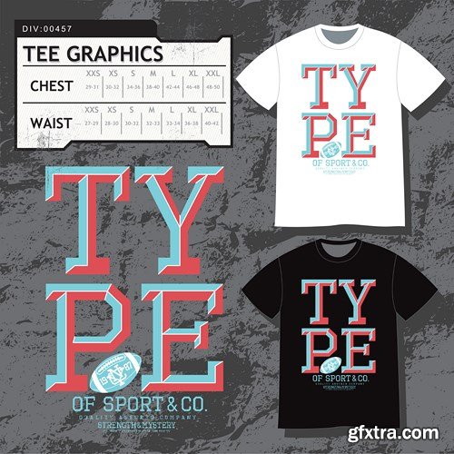 T-Shirts Design Collection, 25xEPS