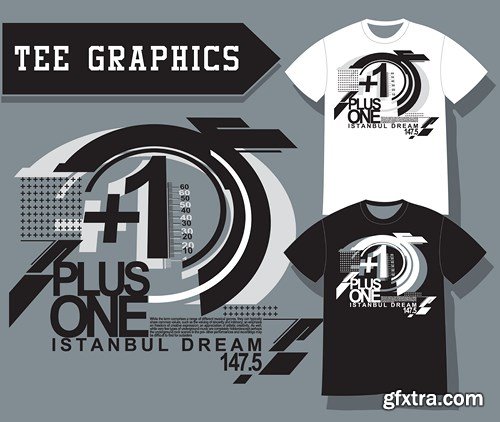 T-Shirts Design Collection, 25xEPS