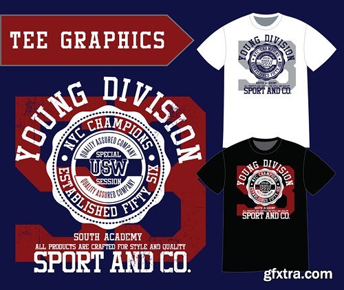 T-Shirts Design Collection, 25xEPS