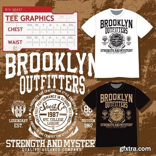 T-Shirts Design Collection, 25xEPS