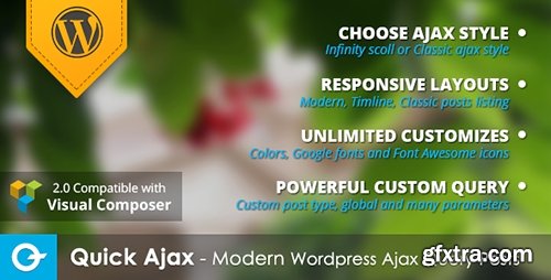 CodeCanyon - Quick Ajax v2.1.1 - Modern Wordpress Ajax Query Posts