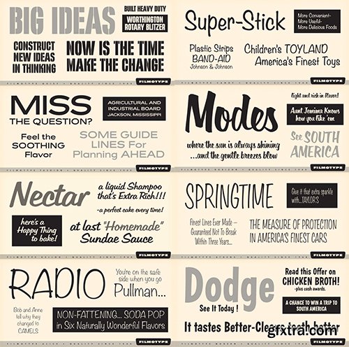 Filmotype All Fonts Bundle - 77 Font 2223$