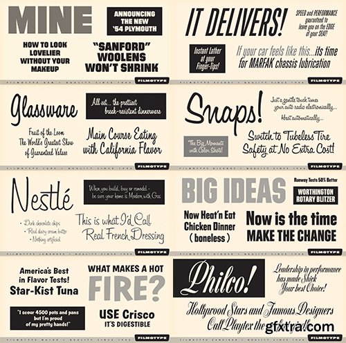 Filmotype All Fonts Bundle - 77 Font 2223$
