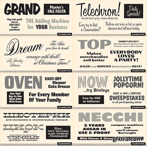 Filmotype All Fonts Bundle - 77 Font 2223$