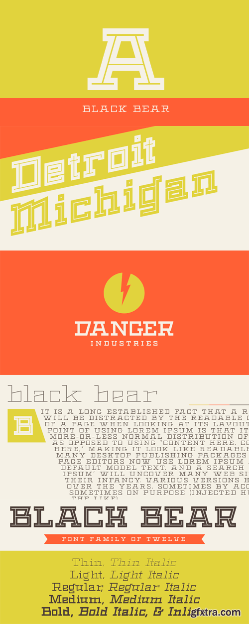 Black Bear Font Family - 12 Fonts for $180 Black Bear Font Family - 12 Fonts for $180