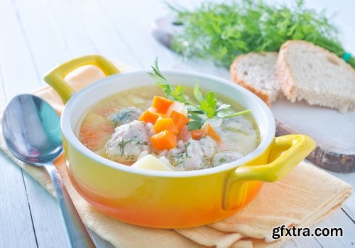Collection of delicious varieties of soups 25 UHQ Jpeg
