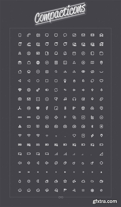 PSD Web Icons - Compacticons - Tiny Icons