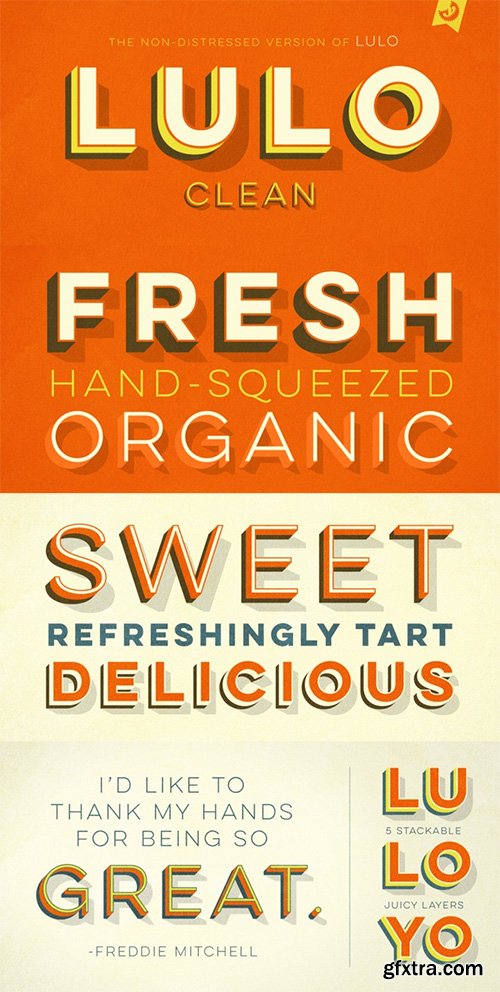 Lulo Clean Font Family - 10 Fonts $180