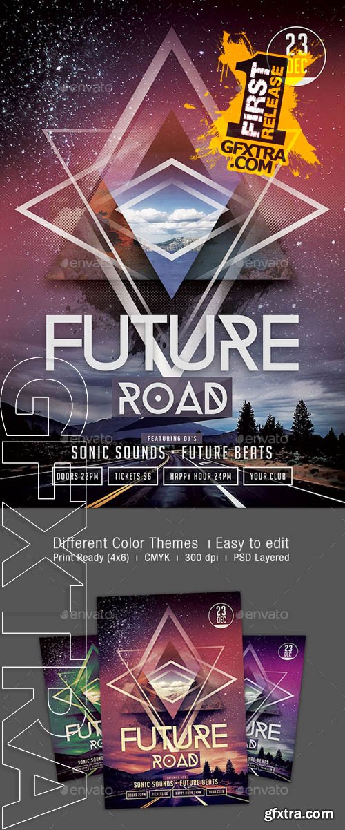 Future Road Flyer - GraphicRiver 9201055