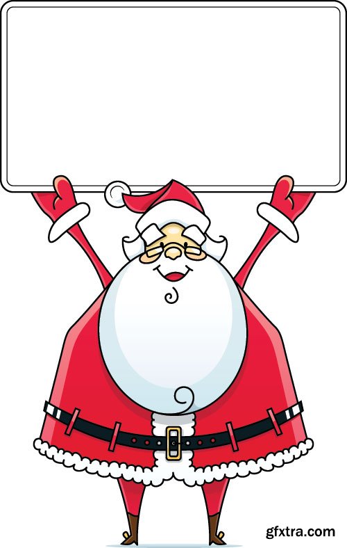 New Santa Claus Vectors 25xEPS