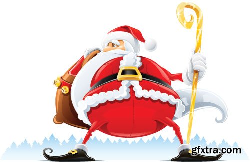New Santa Claus Vectors 25xEPS