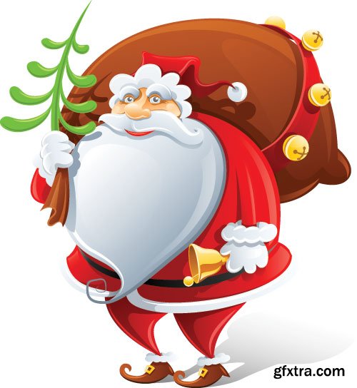 New Santa Claus Vectors 25xEPS
