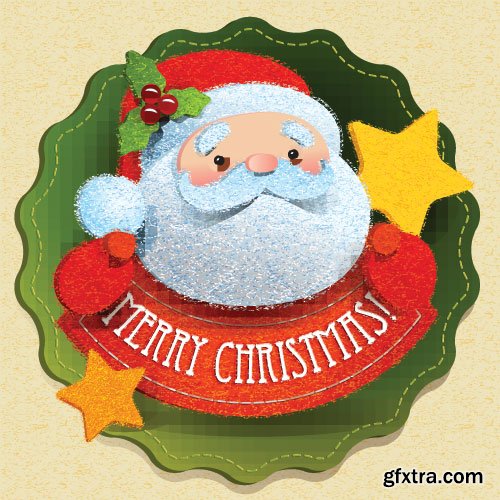 New Santa Claus Vectors 25xEPS