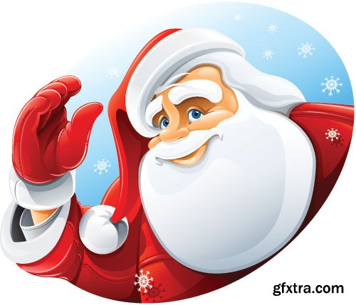 New Santa Claus Vectors 25xEPS