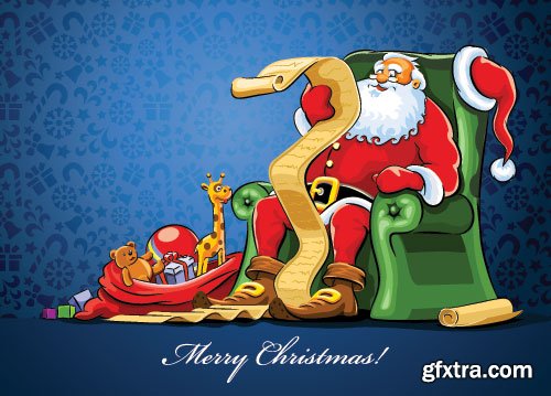 New Santa Claus Vectors 25xEPS