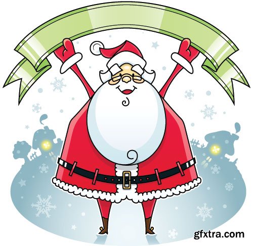 New Santa Claus Vectors 25xEPS
