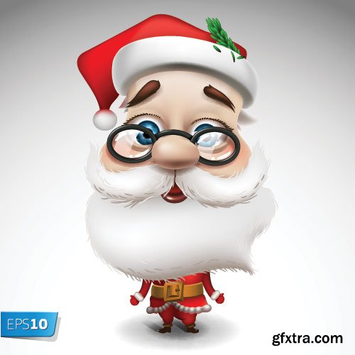 New Santa Claus Vectors 25xEPS