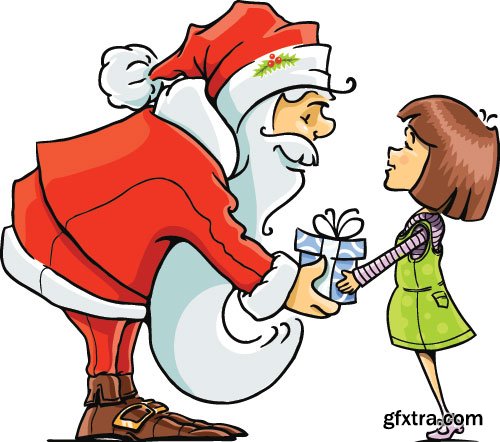 New Santa Claus Vectors 25xEPS