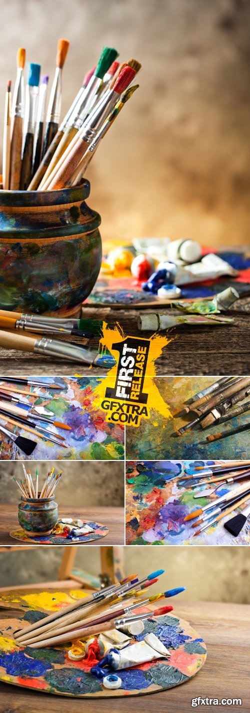 Stock Photo - Grunge Paint Brushes