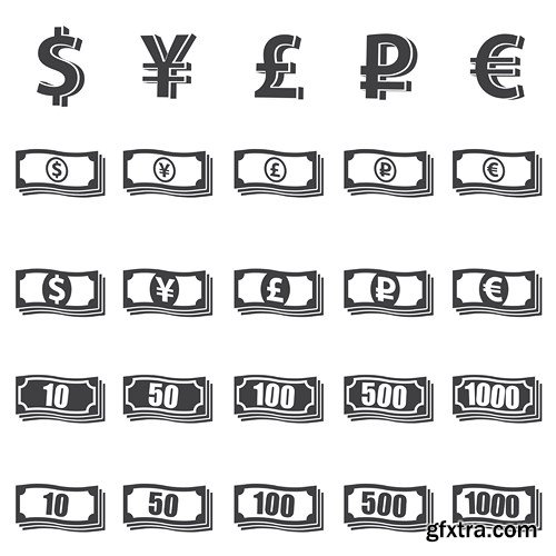 Black Icons MEGA Collection #2, 25xEPS