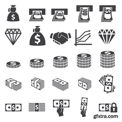 Black Icons MEGA Collection #2, 25xEPS